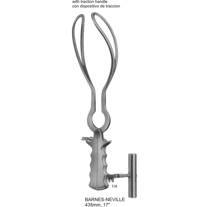 BARNES-NEVILLE obstetrics- pelvimeters and forceps 435mm, 17