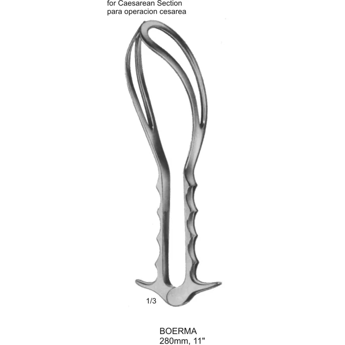 BOERMA obstetrics- pelvimeters and forceps 280mm, 11