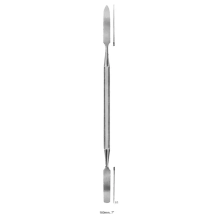 ASI-2233 double-ended stainless steel wax modeling spatula for dental lab work