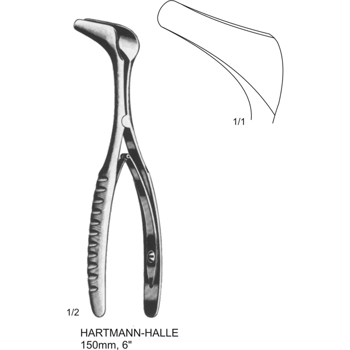 HARTMANN-HALLE nasal spatula long beak shaped 150mm 6