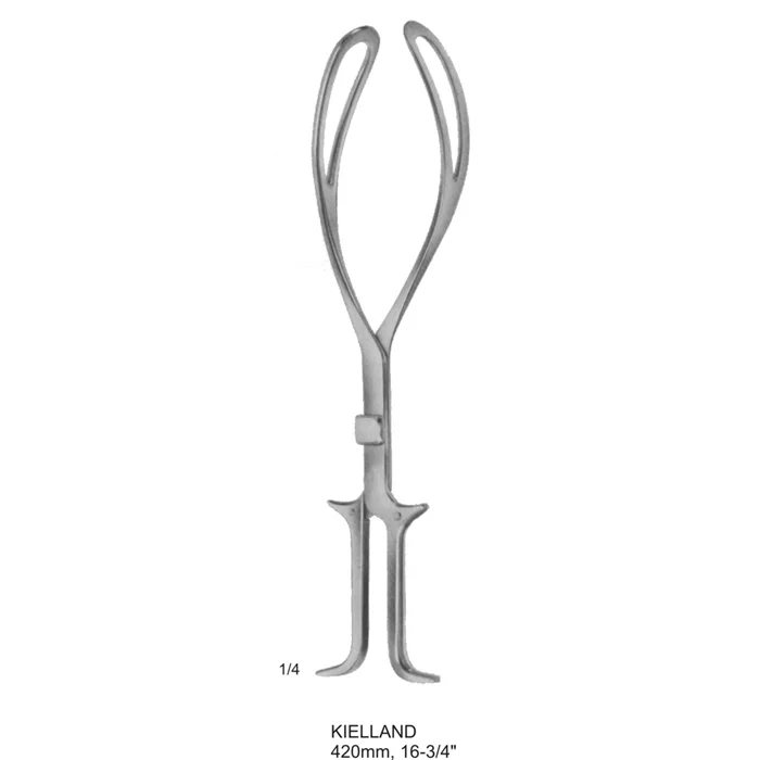 KIELLAND obstetrics- pelvimeters and forceps 420mm, 16-3-4