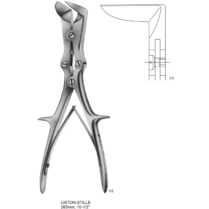 Liston-Stille Bone Cutting Forceps ASI-1441 with a right-angled blade design.
