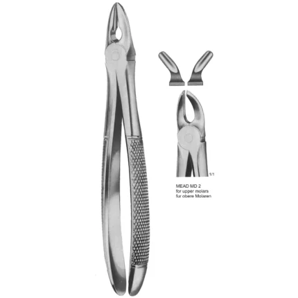 MEAD MD 2 Universal Tooth Extraction Forceps for upper molars