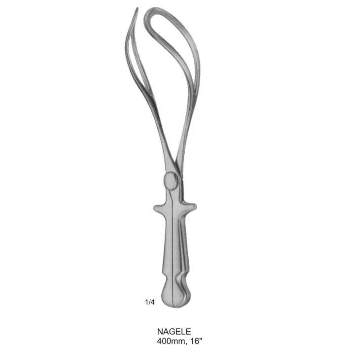 Nagele obstetrics- pelvimeters and forceps 400mm, 16″