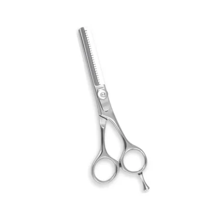 ASI-3124 5.5-inch professional thinning and blending shears with 25-tooth single-sided German stainless steel blade in dull matte finish