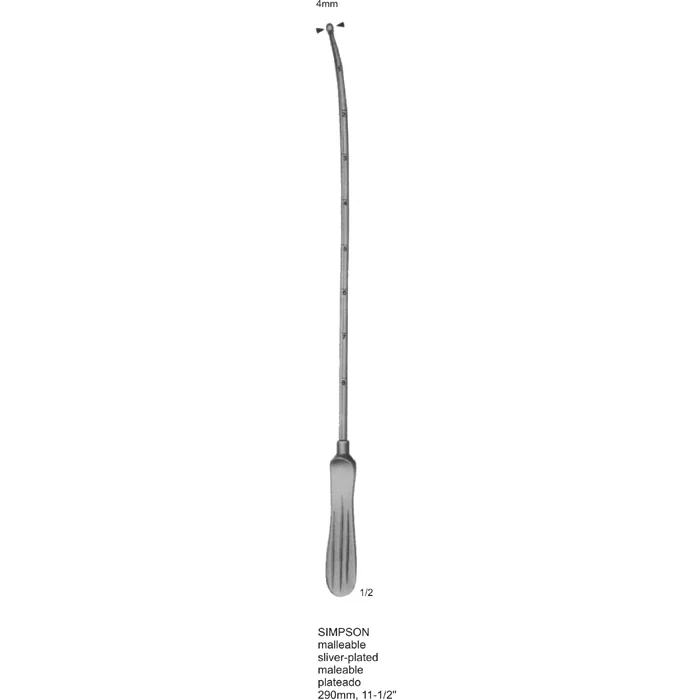 SIMPSON malleable silver plated 290mm
