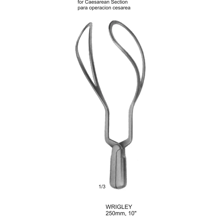 WRIGLEY obstetrics- pelvimeters and forceps 250mm 10