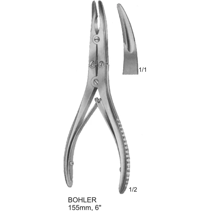 bone rongeurs BOHLER long 155mm, 6 inches