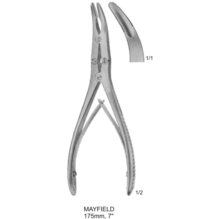 bone rongeurs Mayfield 175mm, 7 Mayfield Bone Rongeur 175mm German stainless steel surgical instrument