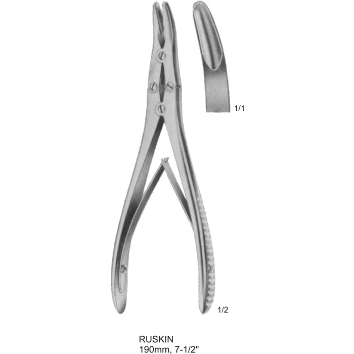 bone rongeurs Ruskin 190mm, 7-1-2 inches ASI-1422 Ruskin Bone Rongeur (190mm, 7-1/2 inches) surgical instrument made from German stainless steel