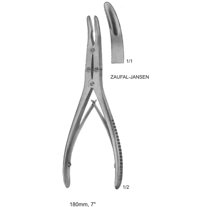 bone rongeurs Zaufal Jensen 180mm, 7 inches Zaufal-Jansen Bone Rongeur 180mm 7 inches surgical instrument