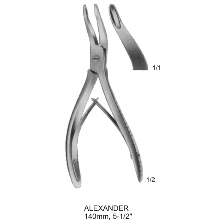 bone rongeurs alexander 140 mm, 5 1-2 inches Alexander Bone Rongeur 140mm 5-1-2 inches double action orthopedic surgical instrument
