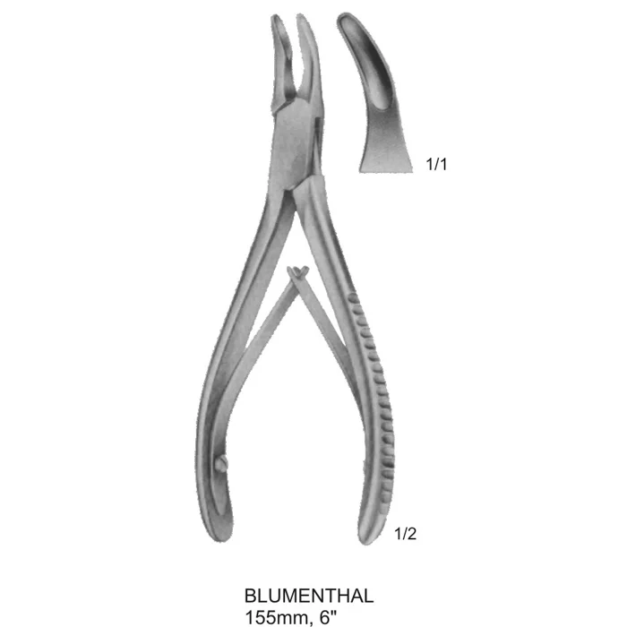 bone rongeurs blumenthal 155 mm, 6inches Blumenthal Bone Rongeur 155mm 6 inch surgical steel dental orthopedic instrument.