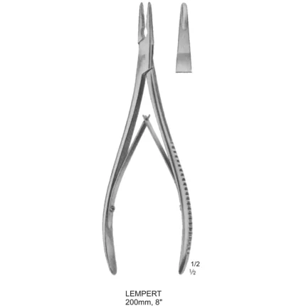 Lempert Bone Rongeur 200mm 8 inch stainless steel surgical instrument with straight delicate jaws