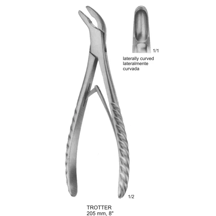 bone rongeurs trotter 205mm, 8 inches Trotter Bone Rongeur 205mm German stainless steel surgical instrument